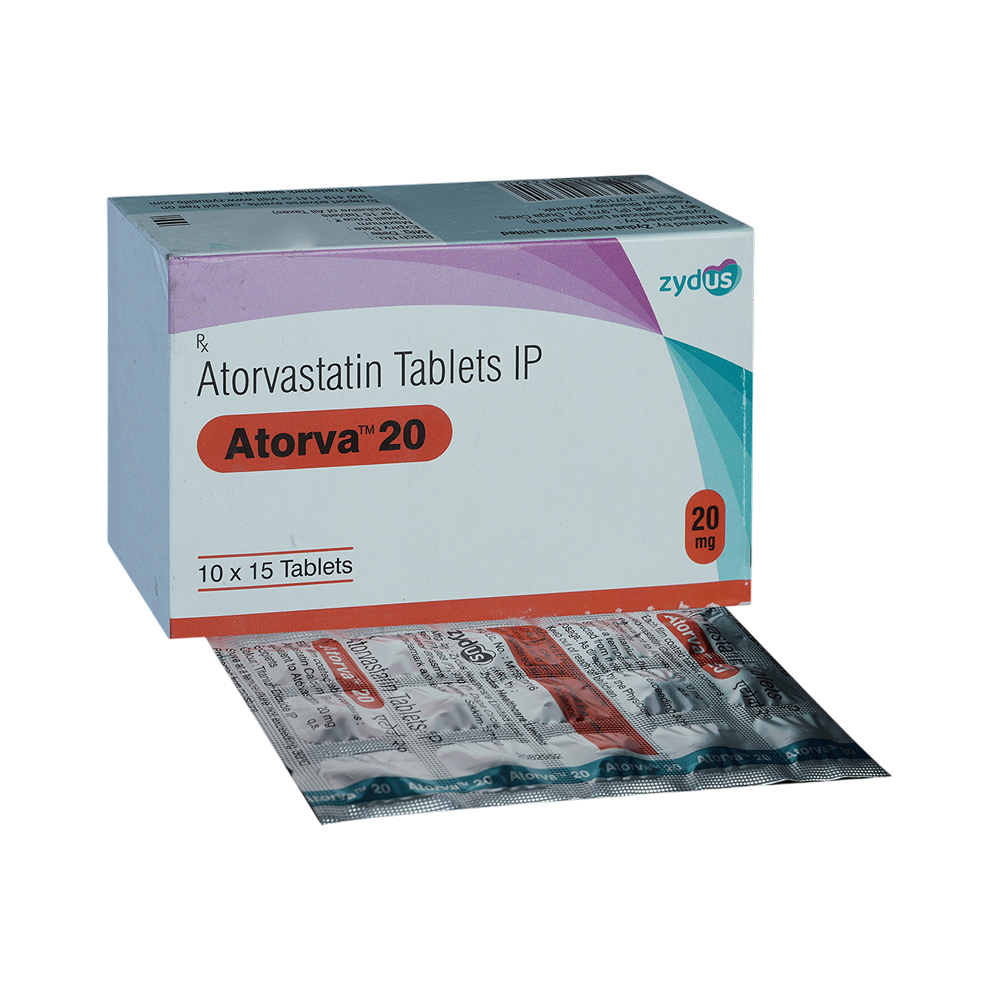 Atorva 20 mg Tablet (15 Tab)