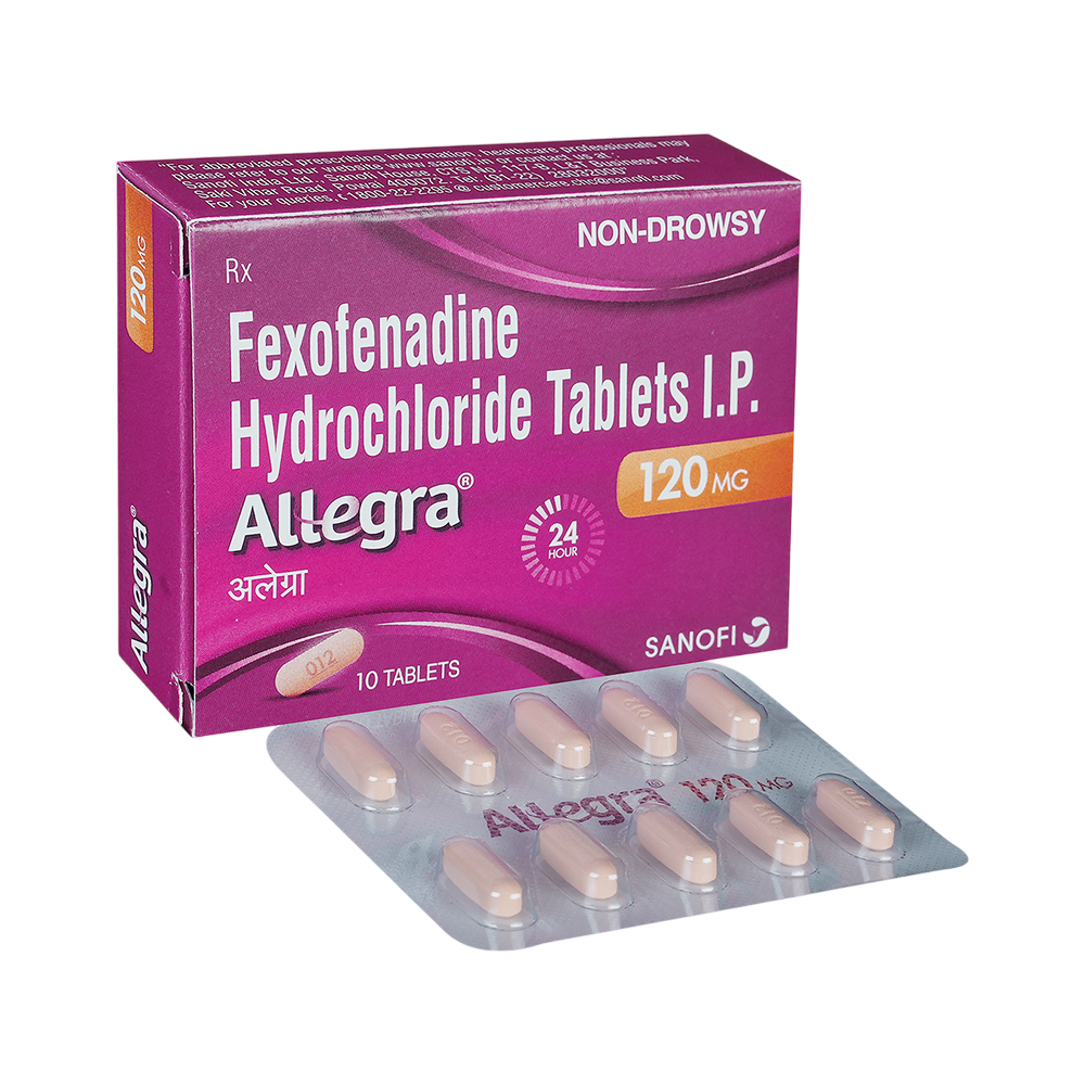 Allegra 120 mg Tablet (10 Tab)