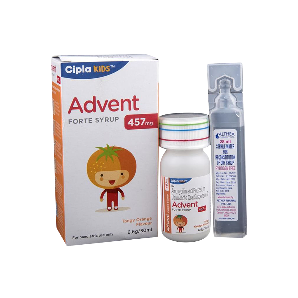 Advent Forte 457mg Tangy Orange Flavour Dry Syrup