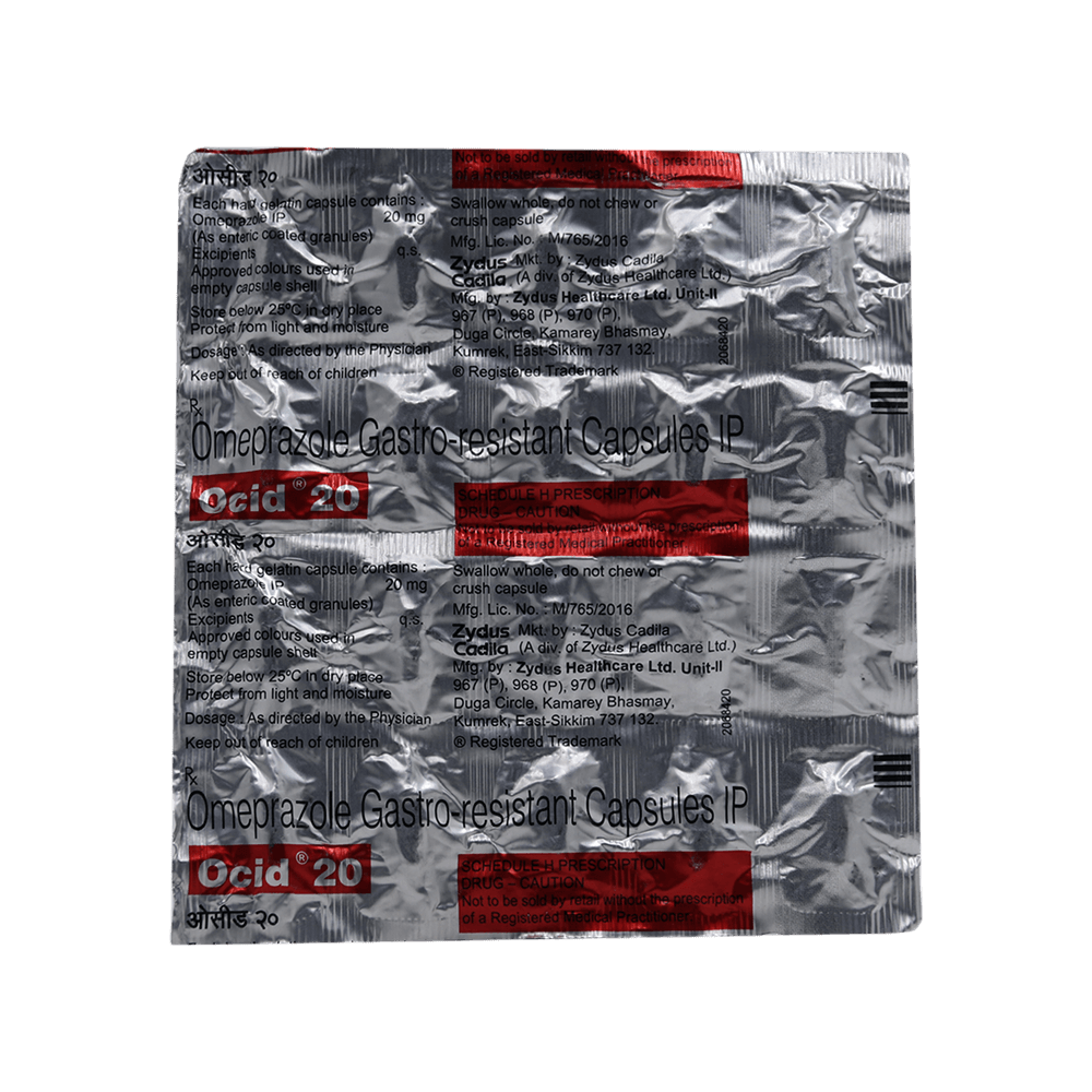 Ocid 20mg Tablets
