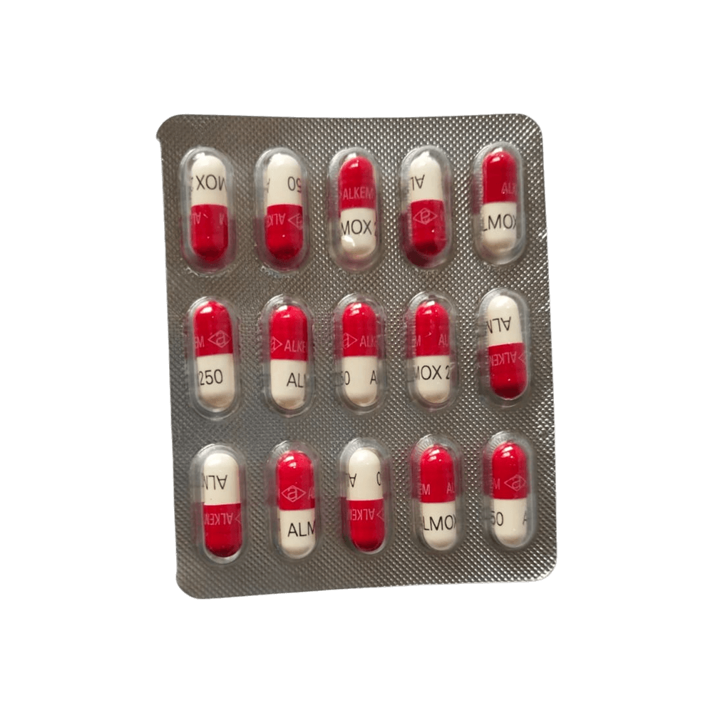 Almox 250mg Strip Of 15 Capsules