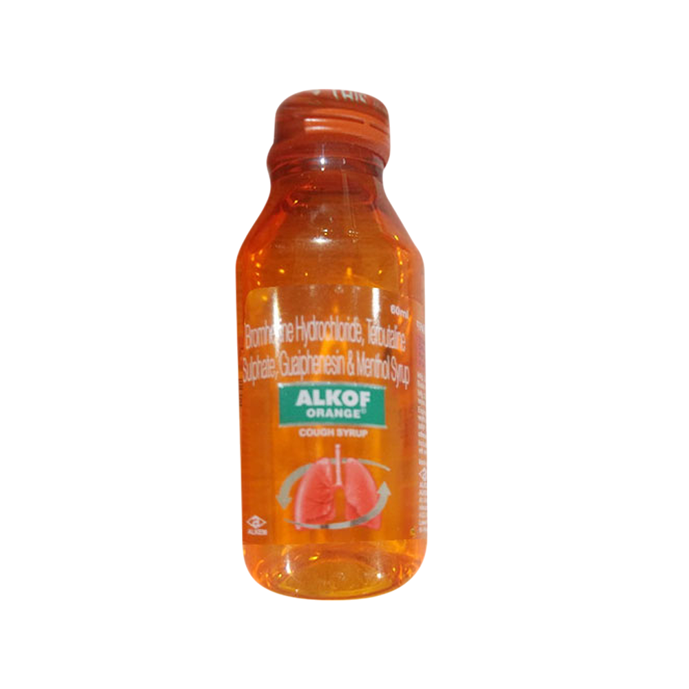 Alkof Orange Flavour Bottle Of 60ml Syrup