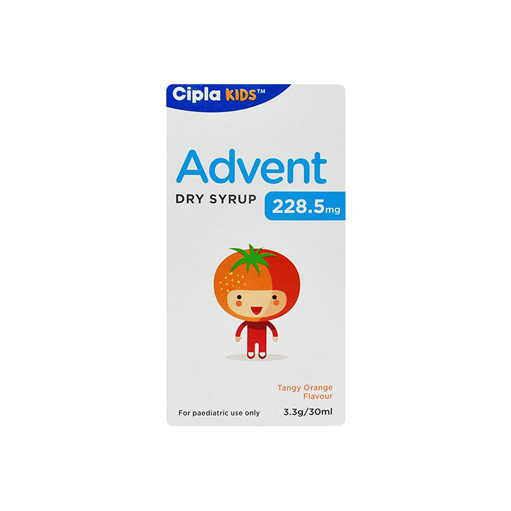 Advent 228.5mg Tangy Orang Flavour Kids Dry Syrup