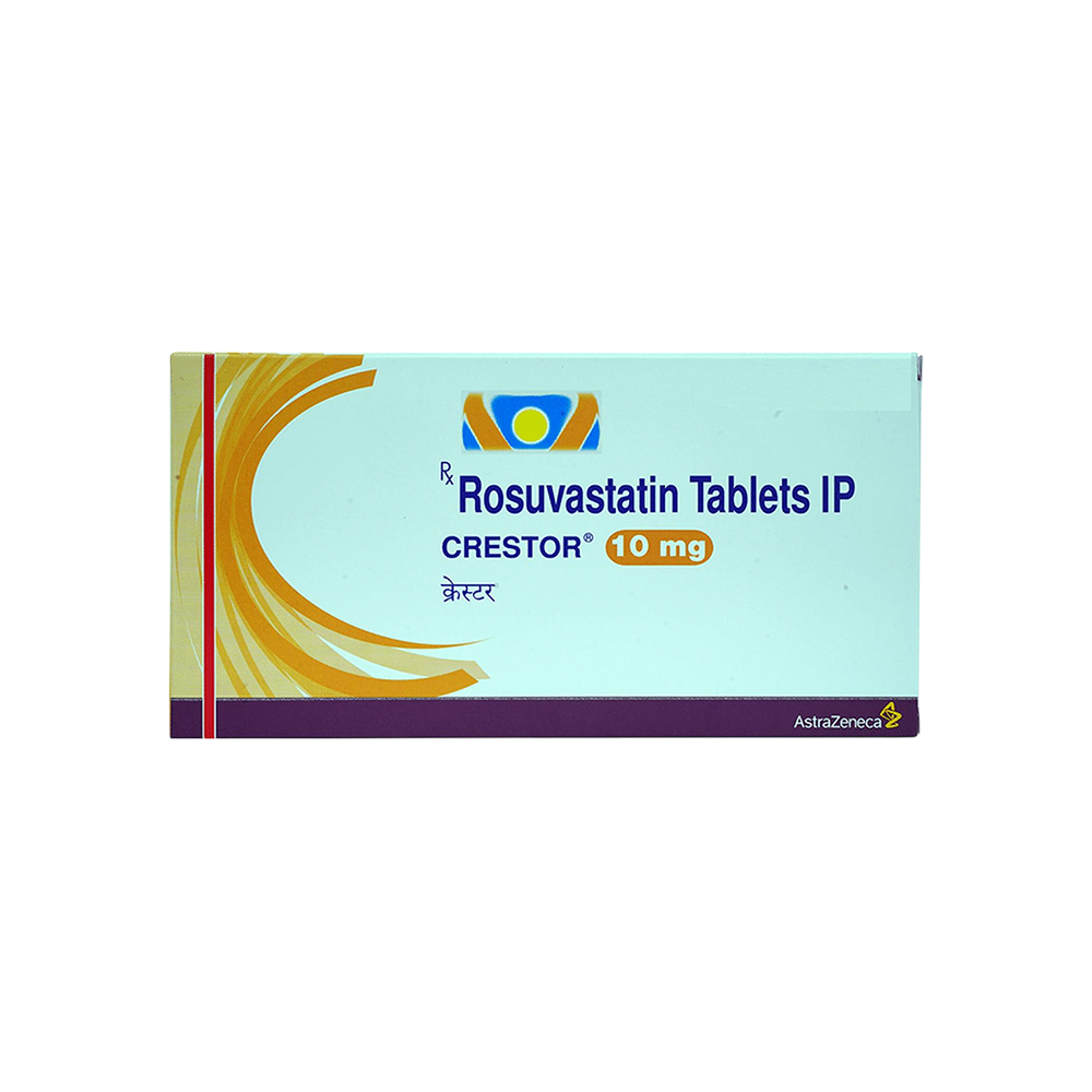 Crestor 10mg Strip Of 15 Tablets