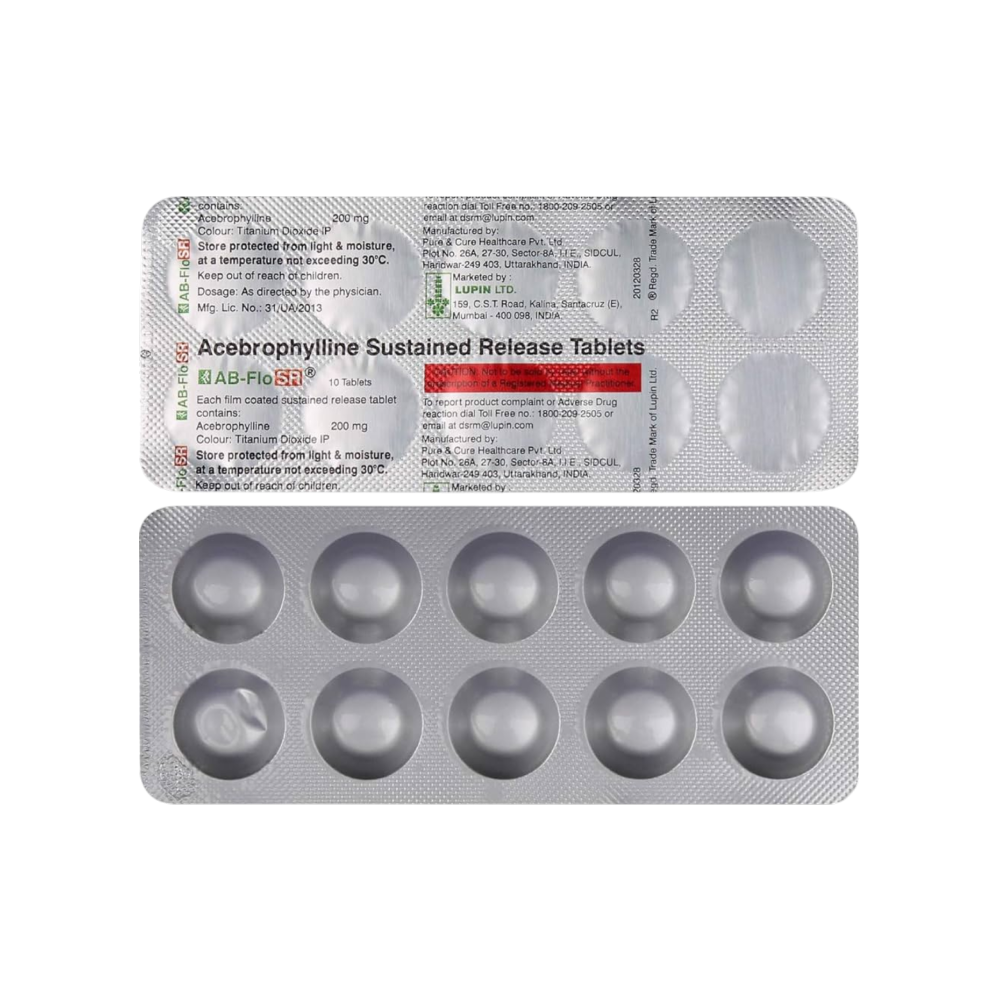 AB-FLO SR 200 mg Strip of 10 Tablets
