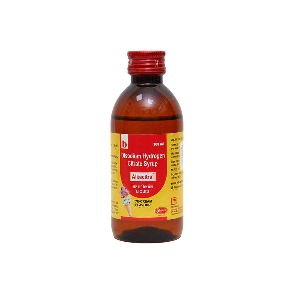 Alkacitral Ice Cream Flavour Bottle Of 100ml Syrup