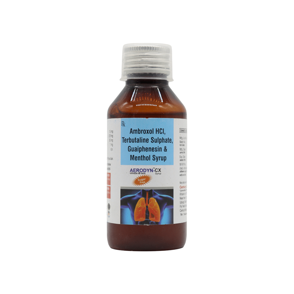 Aerodyn CX Sugar Free Bottle of 100ml Syrup
