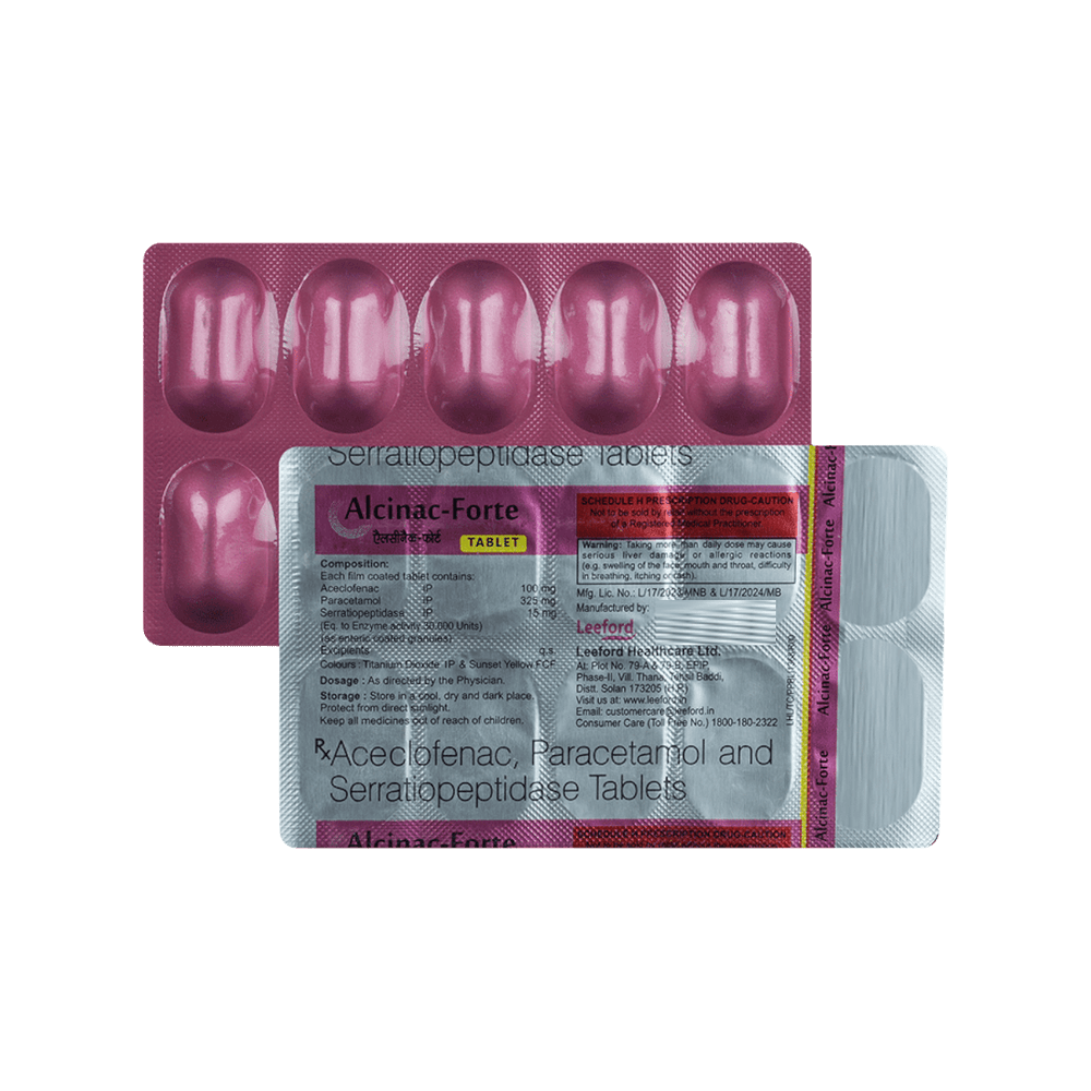Alcinac Forte Strip Of 10 Tablets