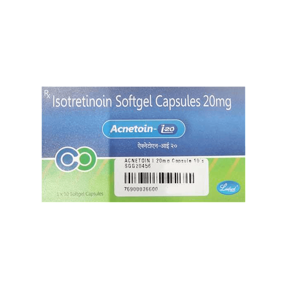 Acnetoin I 20mg Strip Of 10 Capsules