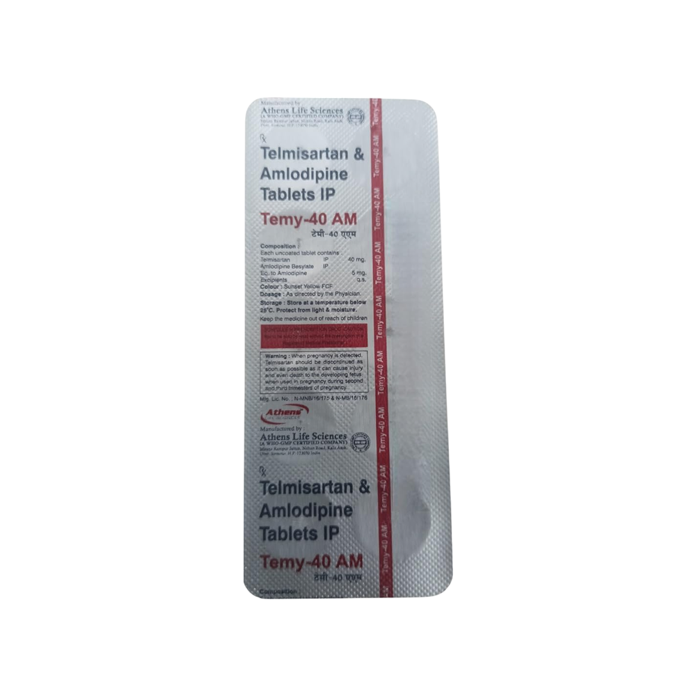 Temy 40mg Am Strip of 10 Tablets