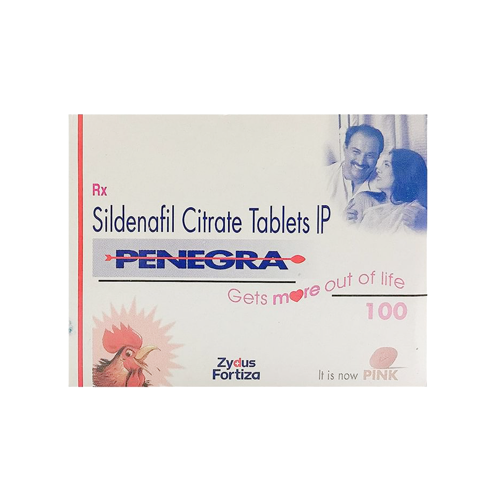 Penegra 100 mg Strip of 4 Tablets