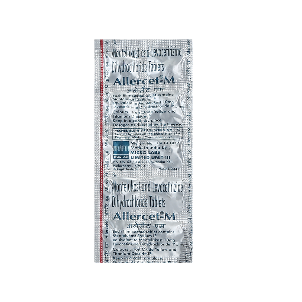 Allercet M Strip of 10 Tablets